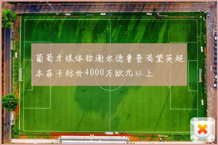 葡萄牙媒体称谢尔德鲁普渴望英超本菲卡标价4000万欧元以上